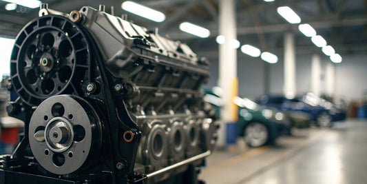 Diesel engine disassembled for a professional rebuild in Brookings, SD.