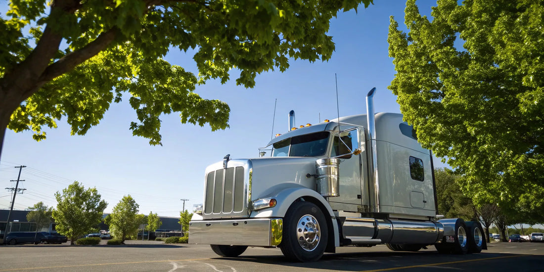 A semi truck prepared for sale through a consignment program.