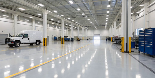 Commercial fleet repair services in a Marshall, MN shop with service bays.