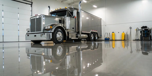 A commercial box truck prepared for consignment.