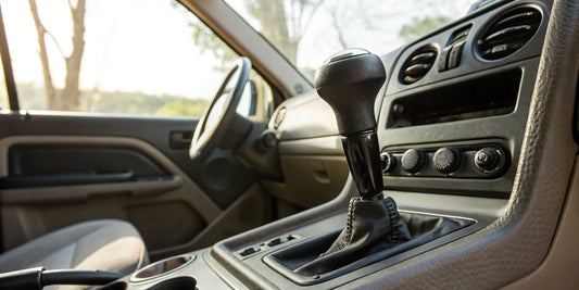 A truck's automatic gear shifter, a component to check when a truck wont shift into 4th gear.