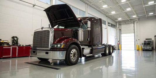 Calculating the cost of a semi truck radiator replacement in a repair shop.